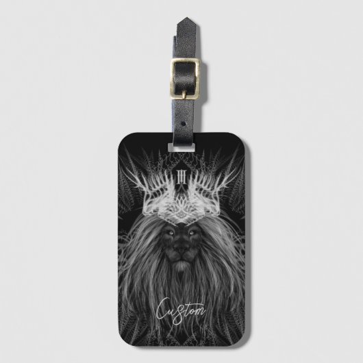 Loon met Bagagelabel voor kroonmonogram (Voorkant (verticaal))