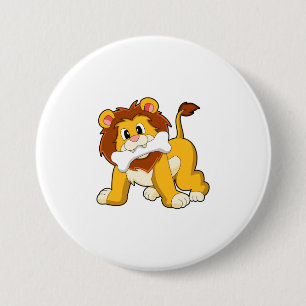 Loon met bot ronde button 7,6 cm