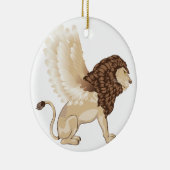 Loon met Cartoon van de Wingen Keramisch Ornament (Rechts)