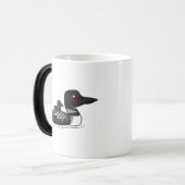 Loon met chick magische mok (Voorkant links)