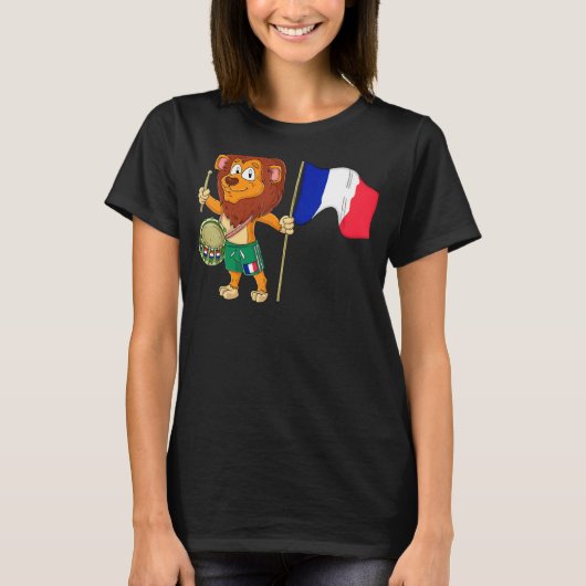 Loon met Franse vlag T-shirt (Voorkant)