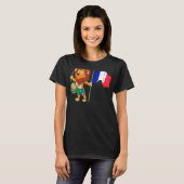 Loon met Franse vlag T-shirt (Voorkant volledig)