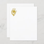 Loon met kroon - gouden stijl 2 (Voorkant / Achterkant)