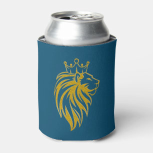 Loon met kroon - gouden stijl 2 blikjeskoeler