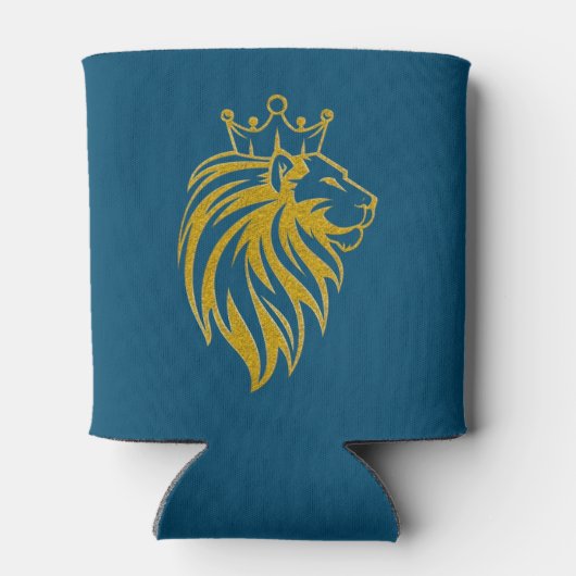 Loon met kroon - gouden stijl 2 blikjeskoeler (Achterkant)