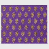 Loon met kroon - gouden stijl 2 cadeaupapier (Vlak)