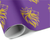 Loon met kroon - gouden stijl 2 cadeaupapier (Rol Hoek)