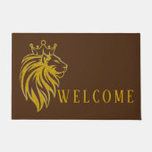 Loon met kroon - gouden stijl 2 deurmat (Voorkant)