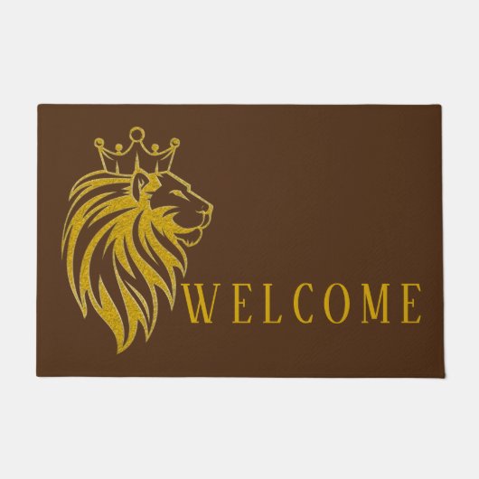 Loon met kroon - gouden stijl 2 deurmat (Voorkant)