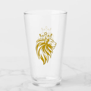 Loon met kroon - gouden stijl 2 glas