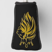 Loon met kroon - gouden stijl 2 golfheadcover (Draai 90)