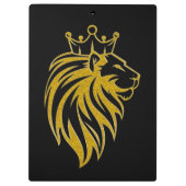 Loon met kroon - gouden stijl 2 klembord (Achterkant)