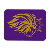 Loon met kroon - gouden stijl 2 magneet (Horizontaal)