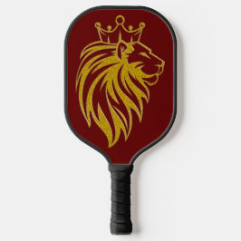 Loon met kroon - gouden stijl 2 pickleball paddle