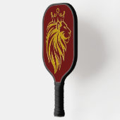 Loon met kroon - gouden stijl 2 pickleball paddle (Links)