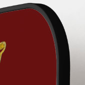 Loon met kroon - gouden stijl 2 pickleball paddle (Links Detail)