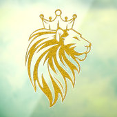 Loon met kroon - gouden stijl 2 raamsticker (Vel 3)