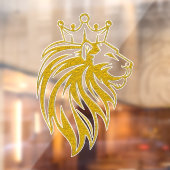 Loon met kroon - gouden stijl 2 raamsticker (Vel 2)