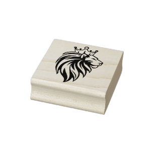 Loon met kroon - gouden stijl 2 rubberstempel