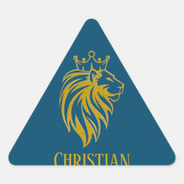 Loon met kroon - gouden stijl 2 sticker