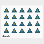 Loon met kroon - gouden stijl 2 sticker (Vel)