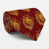 Loon met kroon - gouden stijl 2 stropdas (Opgerold)