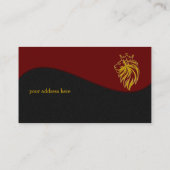 Loon met kroon - gouden stijl 2 visitekaartje (Achterkant)