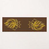 Loon met kroon - gouden stijl 2 yogamat (Voorkant (horizontaal))