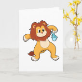 Loon met vis kaart (Gele Bloem)