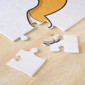 Loon met vis legpuzzel (Zijkant)