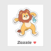 Loon met vis sticker (Vel)