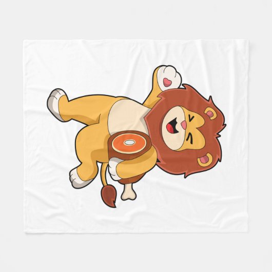 Loon met vlees fleece deken (Voorkant (Horizontaal))