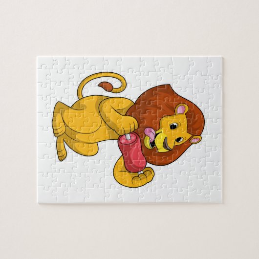 Loon met vlees legpuzzel (Horizontaal)