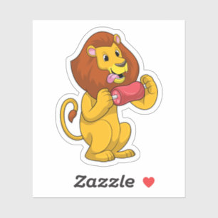 Loon met vlees sticker