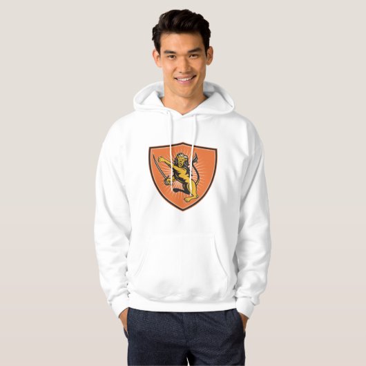 Loon met zwaard hoodie (Voorkant volledig)