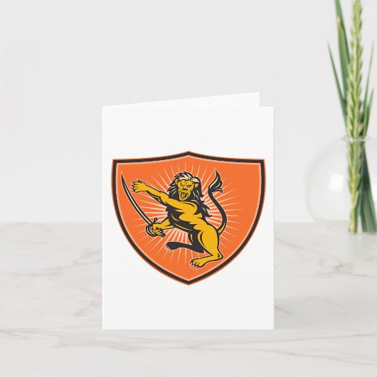 Loon met zwaard kaart