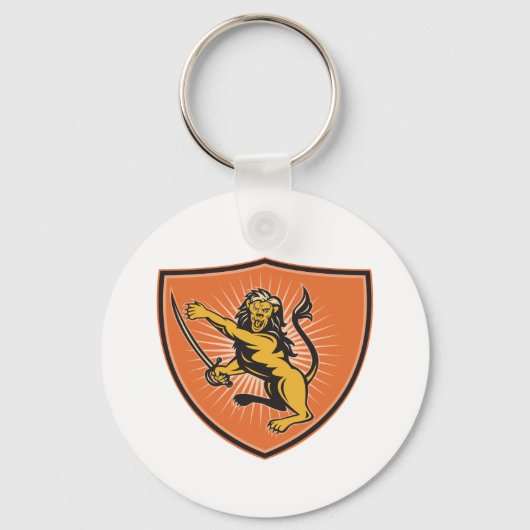 Loon met zwaard sleutelhanger (Voorkant)