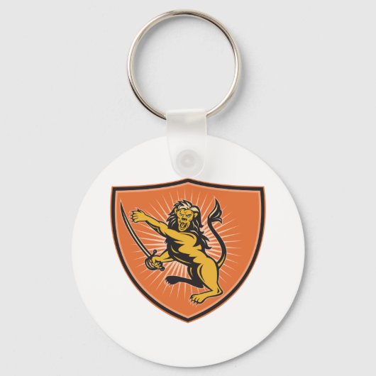 Loon met zwaard sleutelhanger (Achterkant)