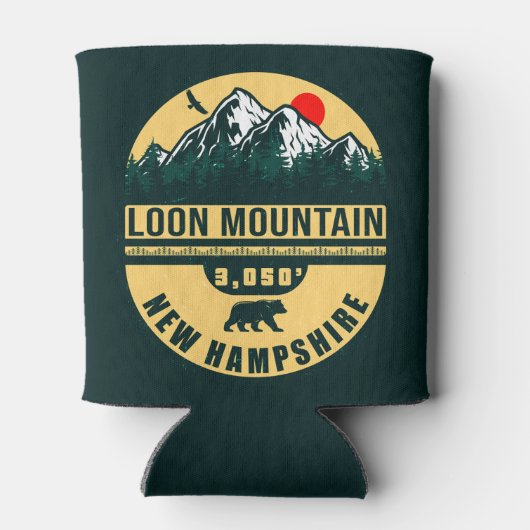 Loon Mountain New Hampshire - Retro 60s Blikjeskoeler (Achterkant)