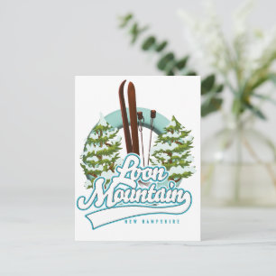 Loon Mountain New Hampshire ski logo Briefkaart