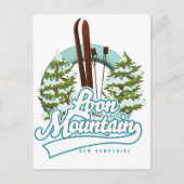 Loon Mountain New Hampshire ski logo Briefkaart (Voorkant)