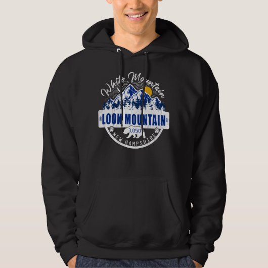 Loon Mountain New Hampshire skisouvenirs Hoodie (Voorkant)