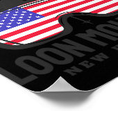 Loon Mountain New Hampshire Usa Ski Retro Skiing  Poster (Hoek)