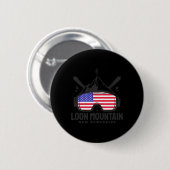 Loon Mountain New Hampshire Usa Ski Retro Skiing  Ronde Button 5,7 Cm (Voorkant /achterkant)