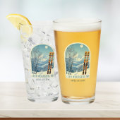 Loon Mountain NH vakantie après ski shotglas Glas