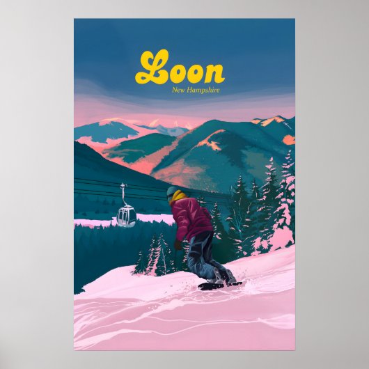 Loon Mountain Ski Resort New Hampshire Poster (Voorkant)