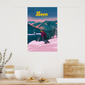 Loon Mountain Ski Resort New Hampshire Poster (Keuken)