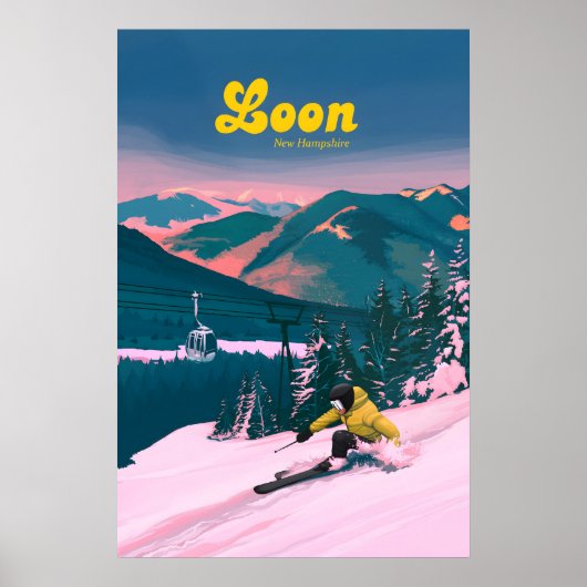 Loon Mountain Ski Resort Reisposter Poster (Voorkant)