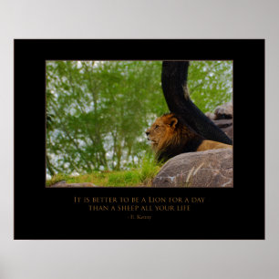 Loon op de montage poster