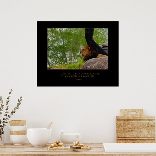 Loon op de montage poster (Keuken)